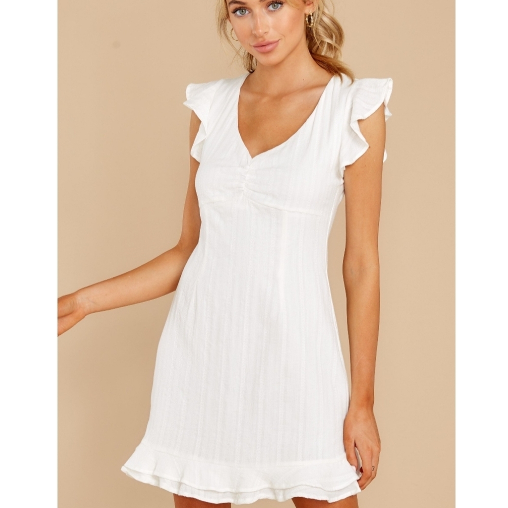 NWT Fine As Wine White Dress Sz Small